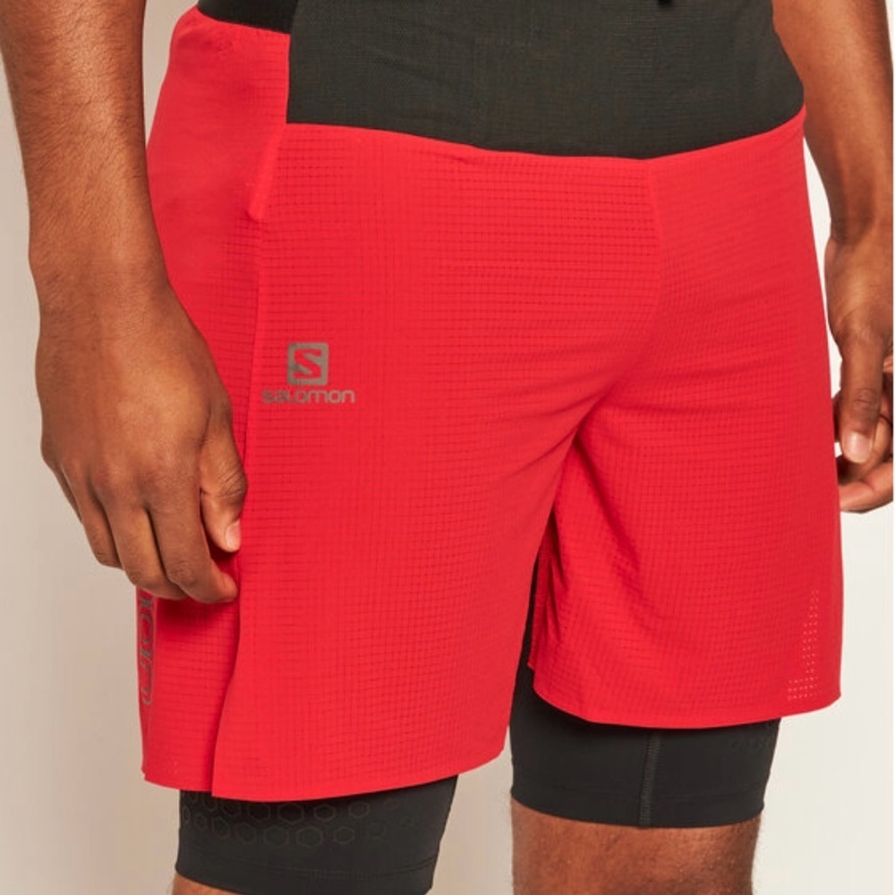 Salomon Exo Motion Twinskin 2 in 1 Athletic Shorts Small